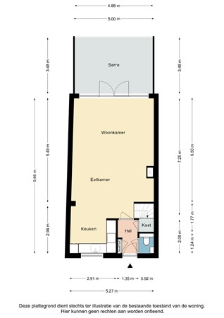 Plattegrond - Monacoplein 15, 6414 HW Heerlen - Monacoplein 15 Heerlen - Begane grond 2D.jpg